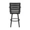 Armen Living Don 30" Outdoor Patio Swivel Bar Stool in Black Aluminum with Gray Cushions 840254332485 - alternate 6